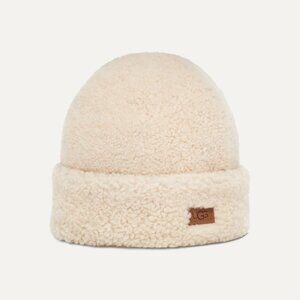 NWT - UGG Curly Sheepskin Cuff Hat☁️❄️